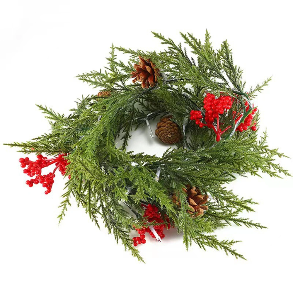 Christmas Vine, Light-up Berries Pine Cone Garland Hanging Decor