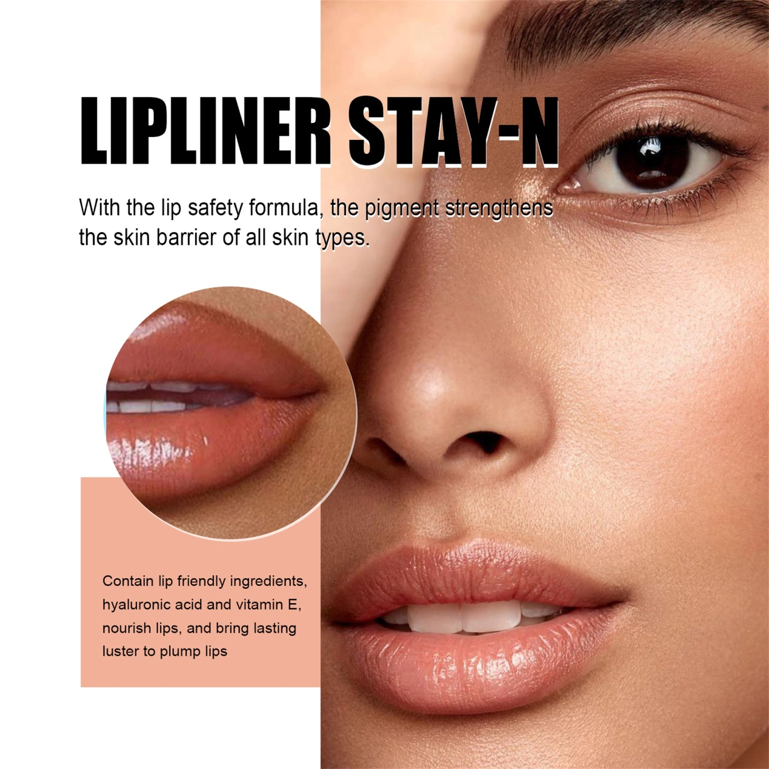 Peel-off Lip Liner, Moisturizing Long Lasting Lipstick Cosmetics
