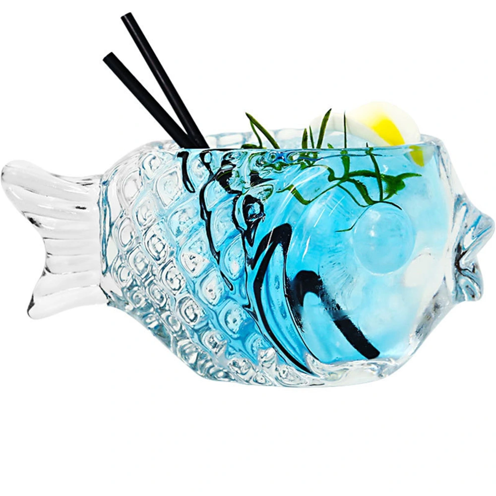 Creative Fish-shaped Cocktail Glass Juice Glass Bar Accessories 