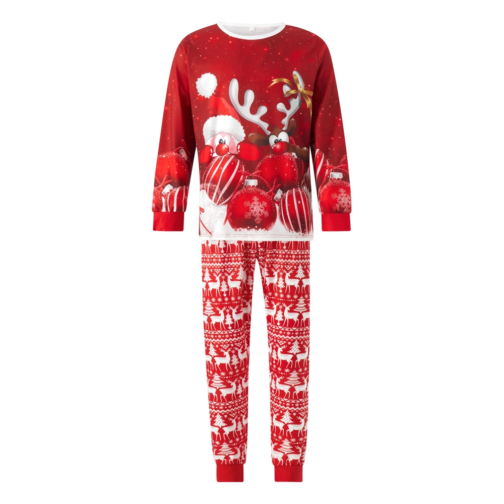 Parent-Child Christmas Long Sleeve Christmas Tops Trousers / Romper 