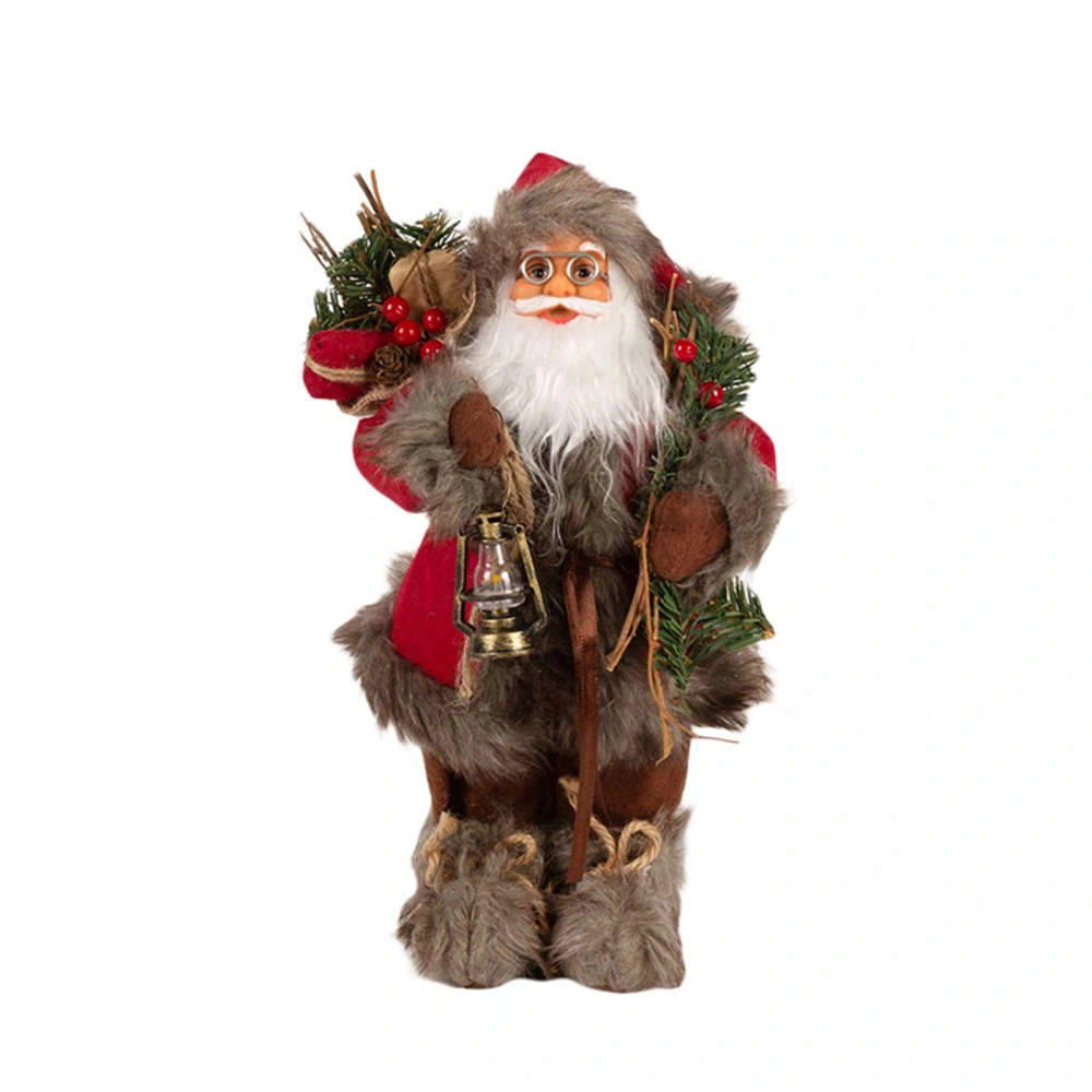 Santa Claus Figure Standing Traditional Red Santa Claus Figure