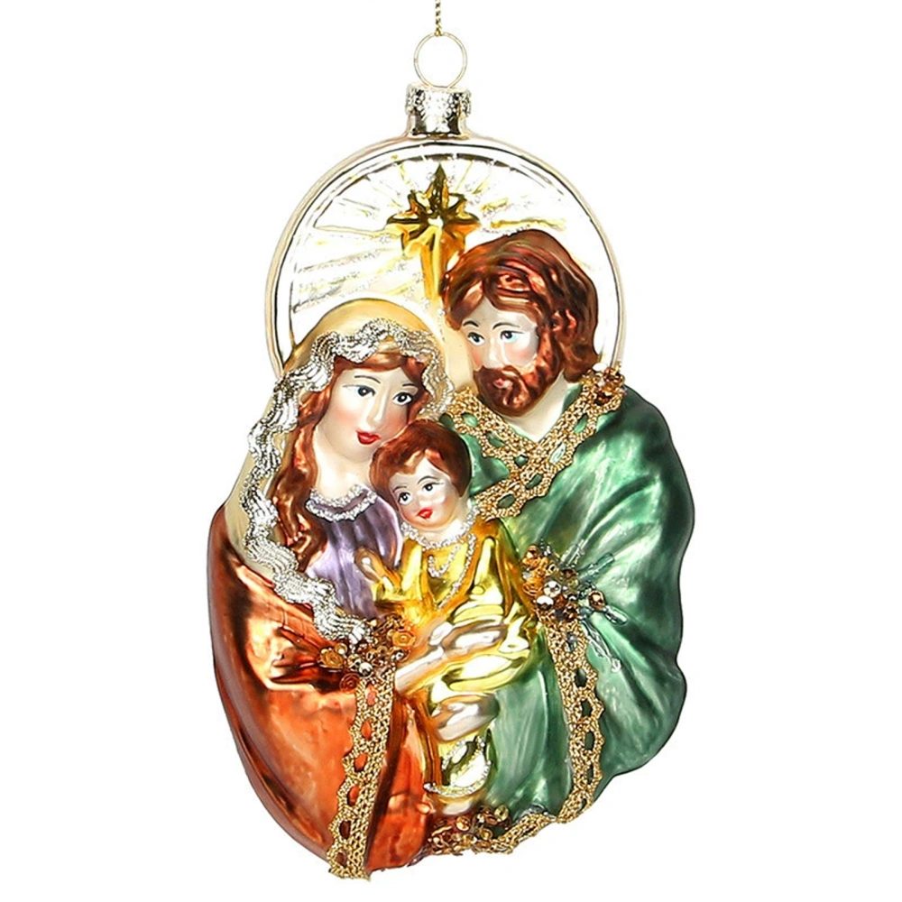 Christmas Family Pendant Baby Jesus Scenes Mother Mary Ornament