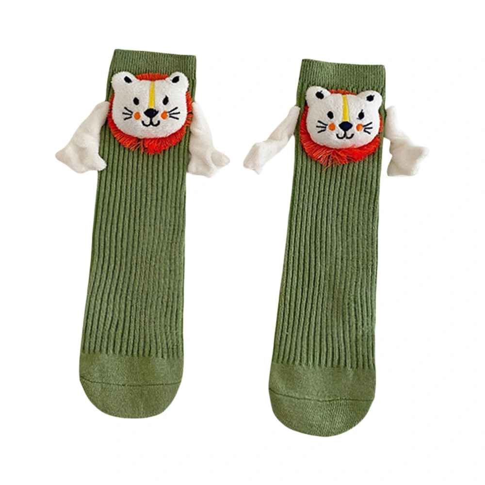 Couple Holding Hands Socks, Magnetic Suction Doll Couple Socks