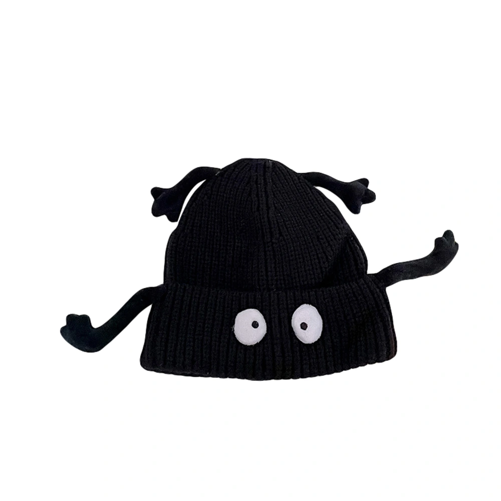 Kids Girls Boys Beanie Cartoon Eyes Hands Fall Winter Warm Cap