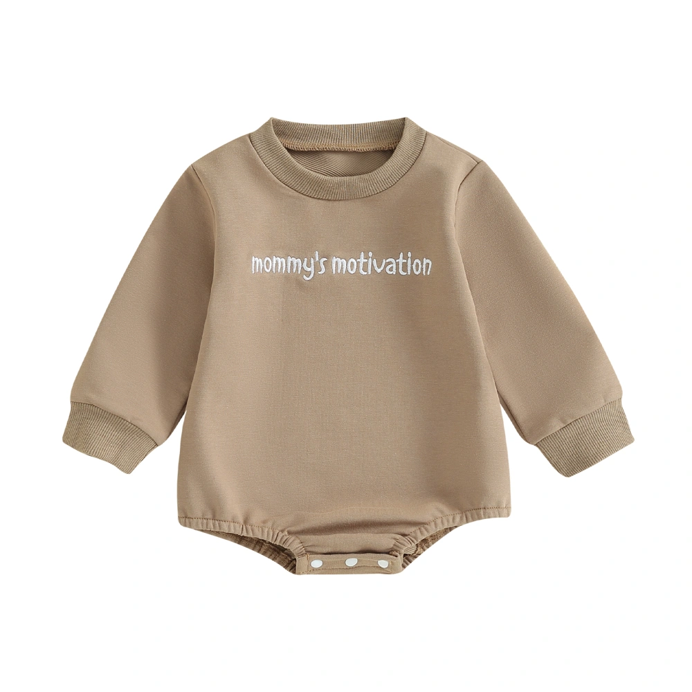 Baby Boys Girls Sweatshirts Rompers Letter Embroidery Jumpsuits