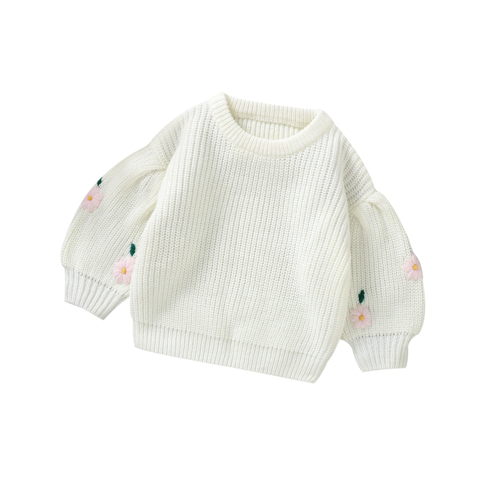 Girl Winter Sweater Toddler Crew Neck Long Sleeve Pullovers Tops