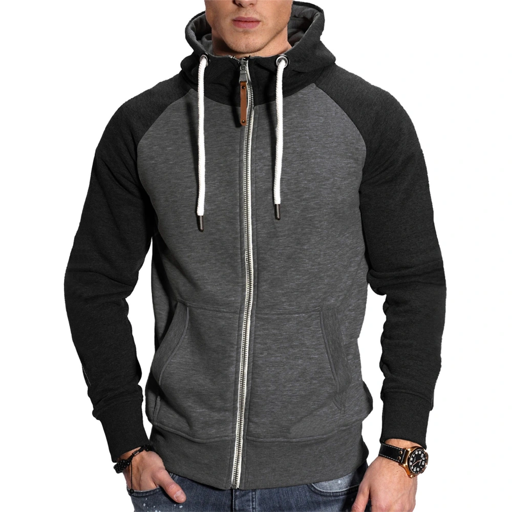 Men’s Full Zip Hoodies Long Sleeve Classic Fit Hooded Sweatshirts