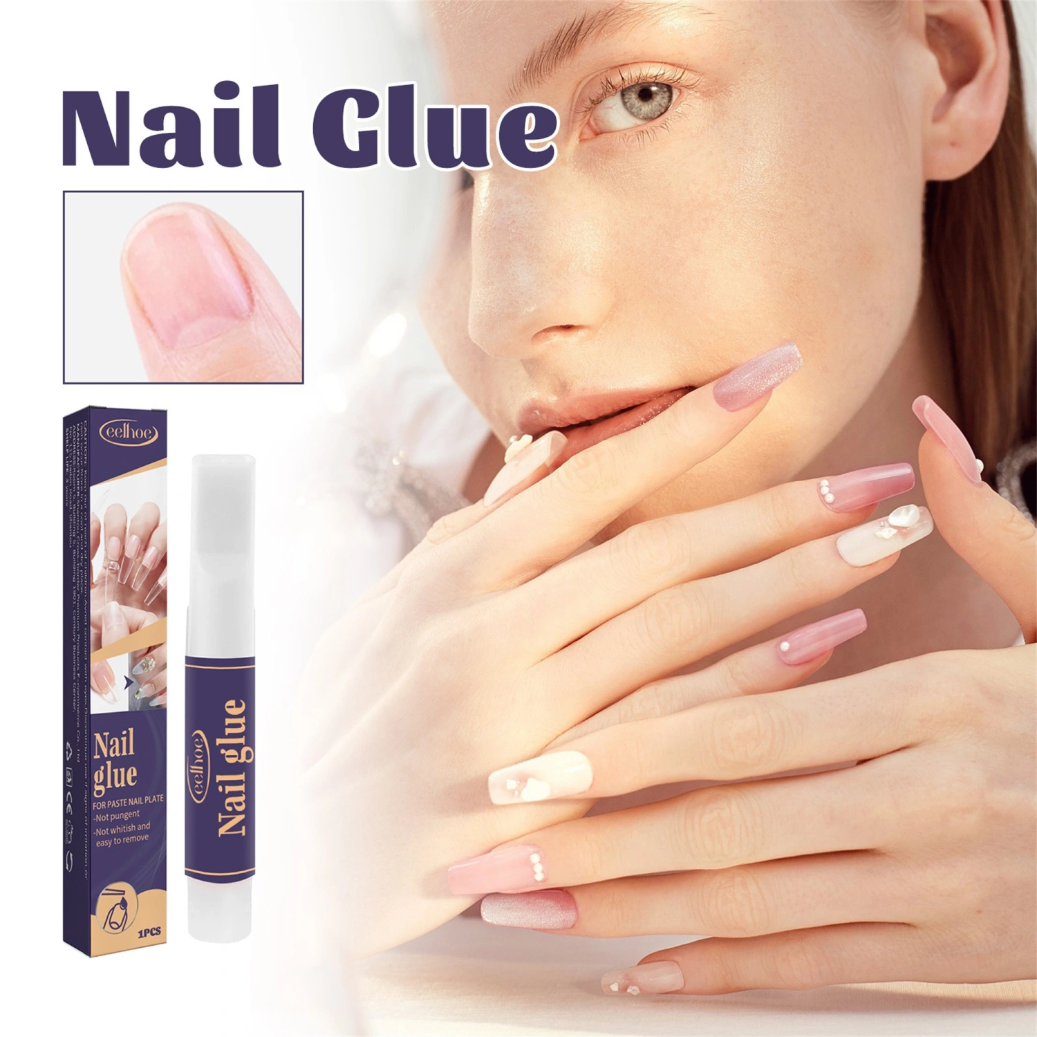 Nails Extension Glue Strong Nail Glue Gel for Fake Press on Nail Tips 