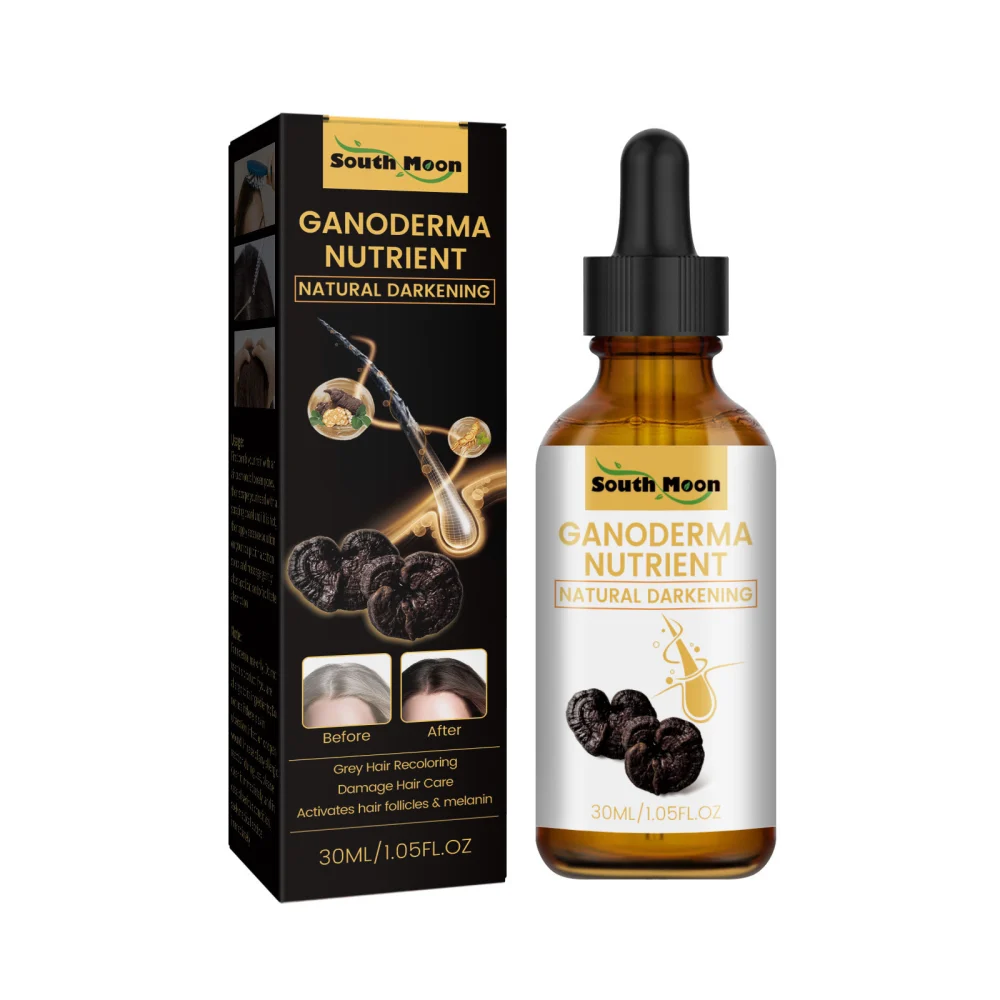 Black Ganoderma Hair Oil Moisturizing Hair Repair Massage Hair Oil