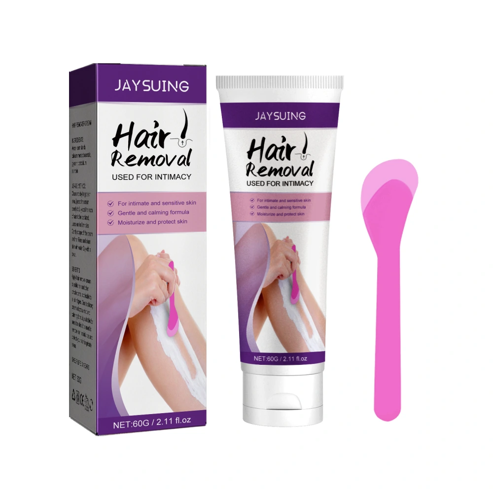 Women Hair Remove Cream, Painless Body Depilatory Cream with Scraper