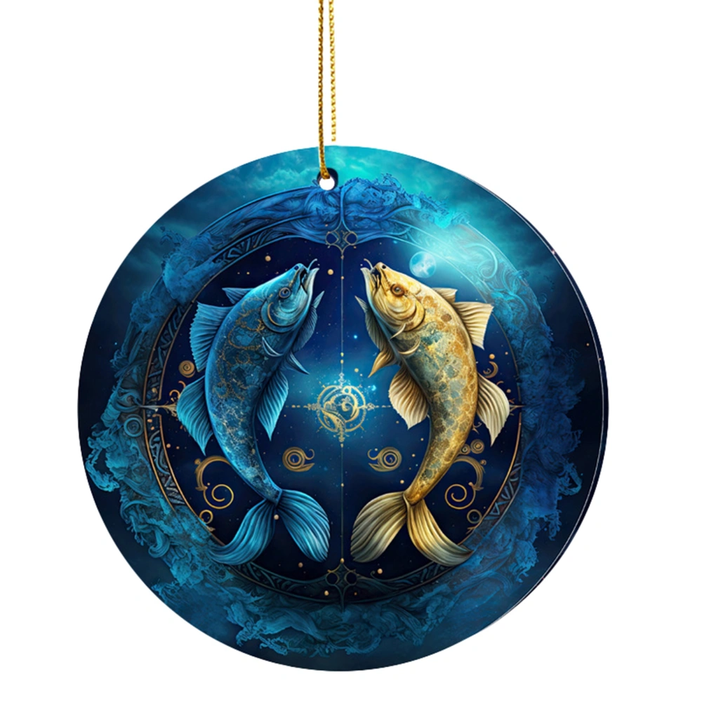 Twelve Constellations Series Hanging Ornaments Creative Acrylic Decor