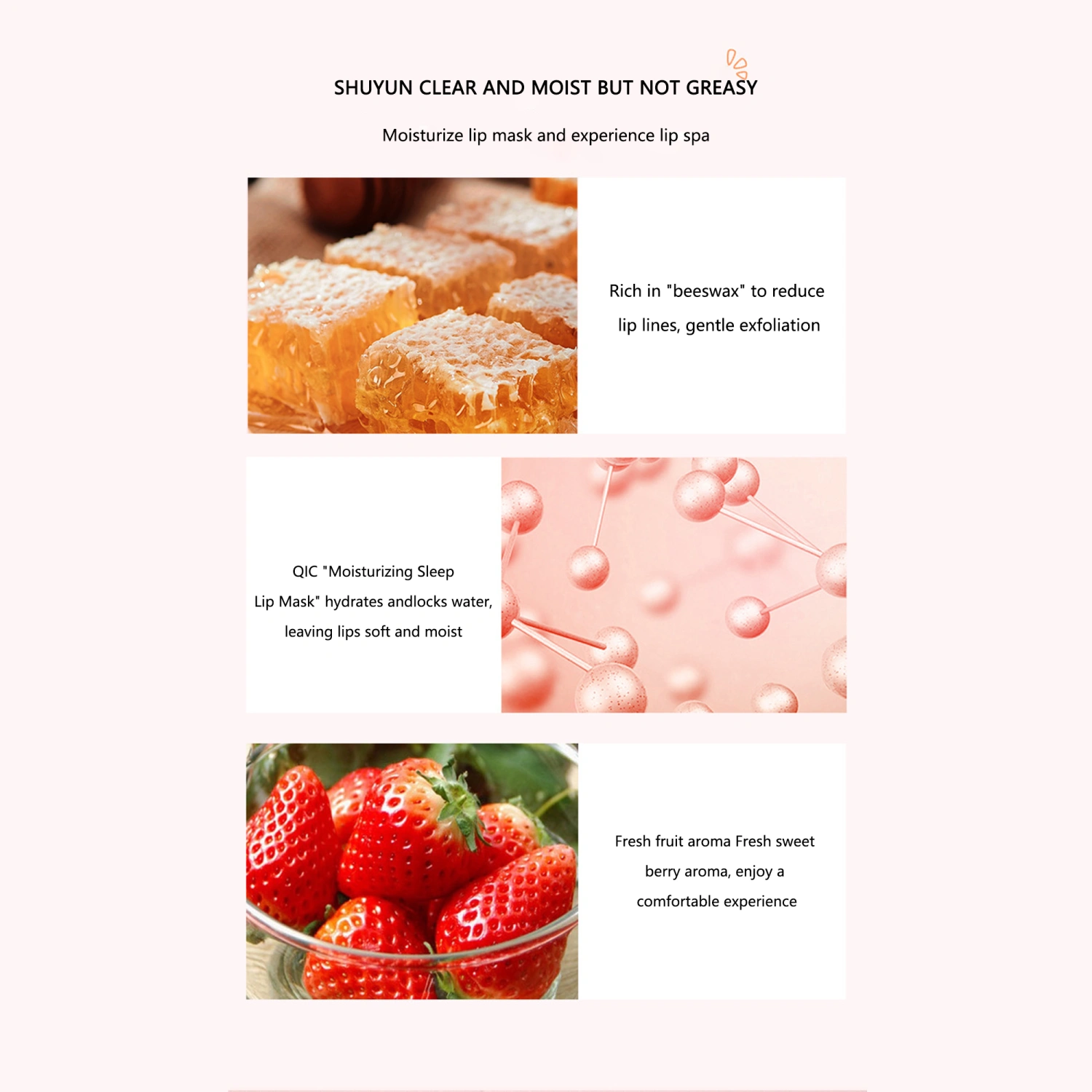 Sleeping Lip Mask, Moisturizing Lip Moisturizer Hydrating Lip Mask