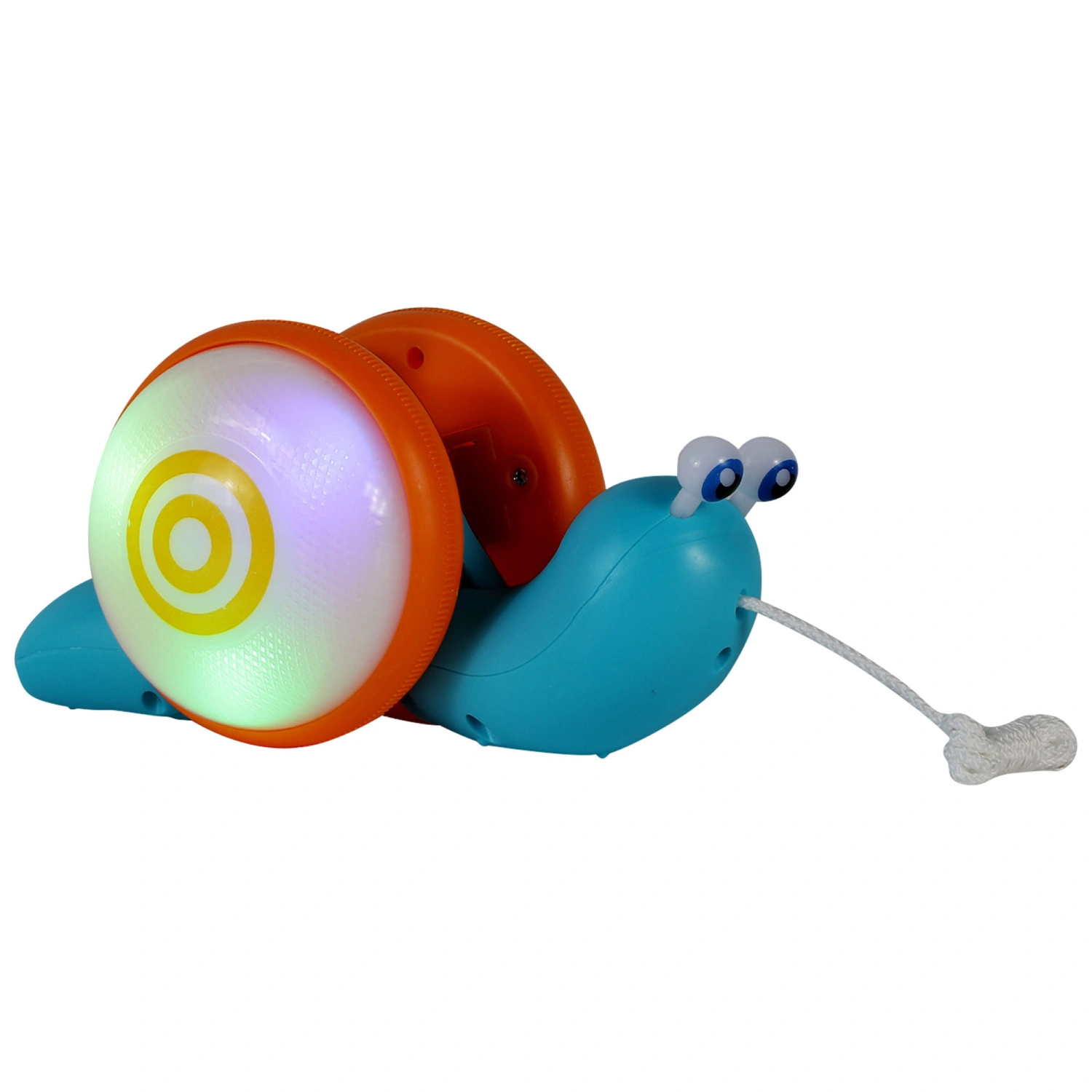 Kids Snail Toy, Cute Pulling Rope Snail Model with Light & Music