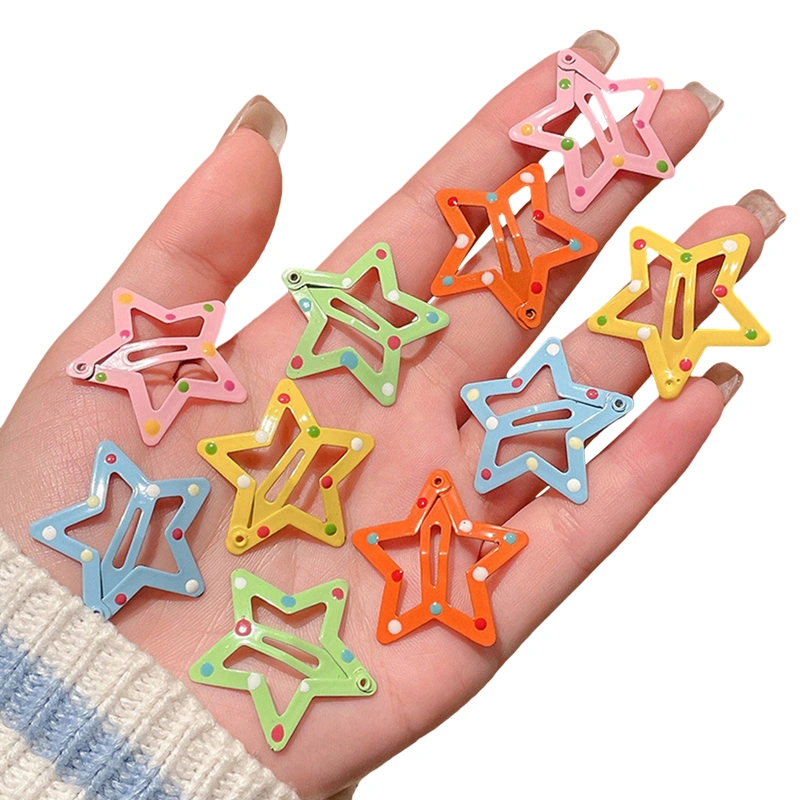 Girls Hair Clip, Cute Sweet Star Hair Clip Princess Styling Tool