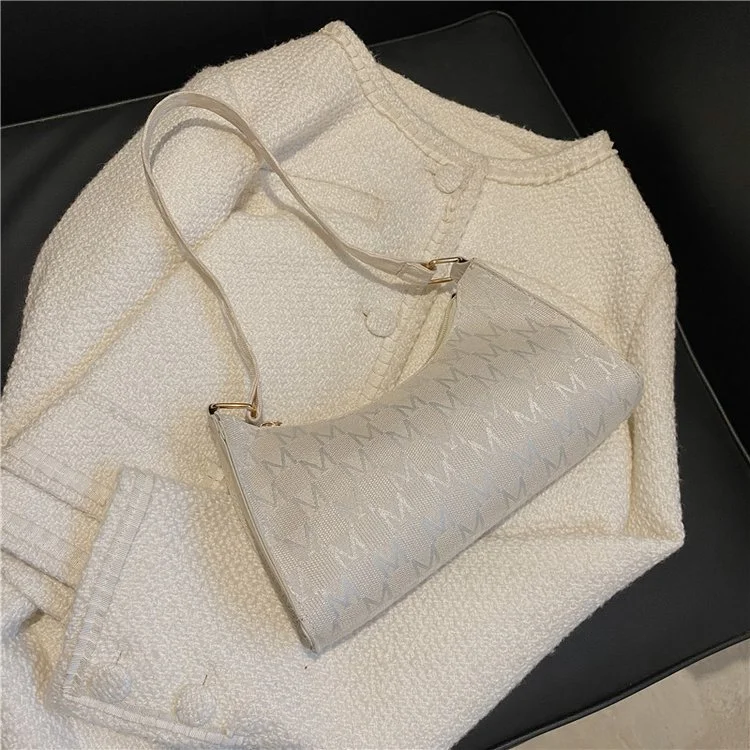 Women Shoulder Bag "M" Pattern Square Short Shoulder Straps Handbag