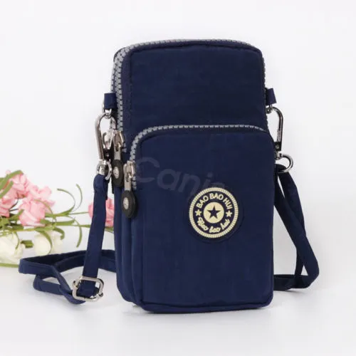 Ladies Crossbody Bag Zipper Closure Adjustable Anti-Theft Messenger Bag