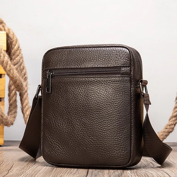 Business Men's Leather Small Shoulder Bag