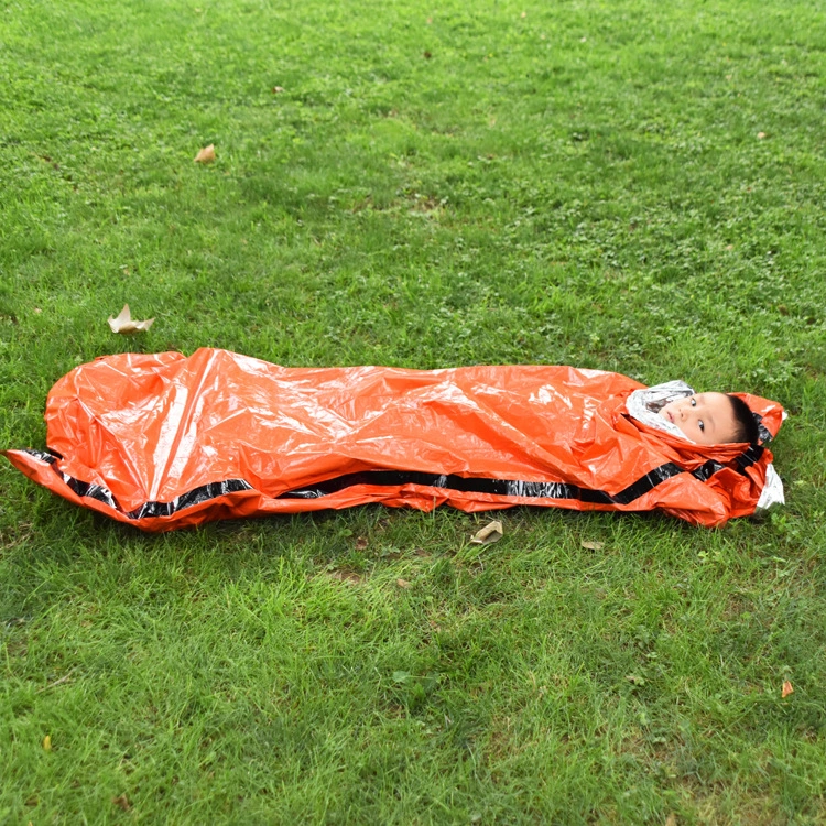 Thermal Insulation Emergency Sleeping Bag Orange Outdoor First-aid