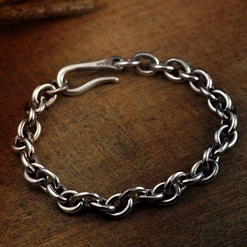 Boys Retro Distressed Buckle Bracelet