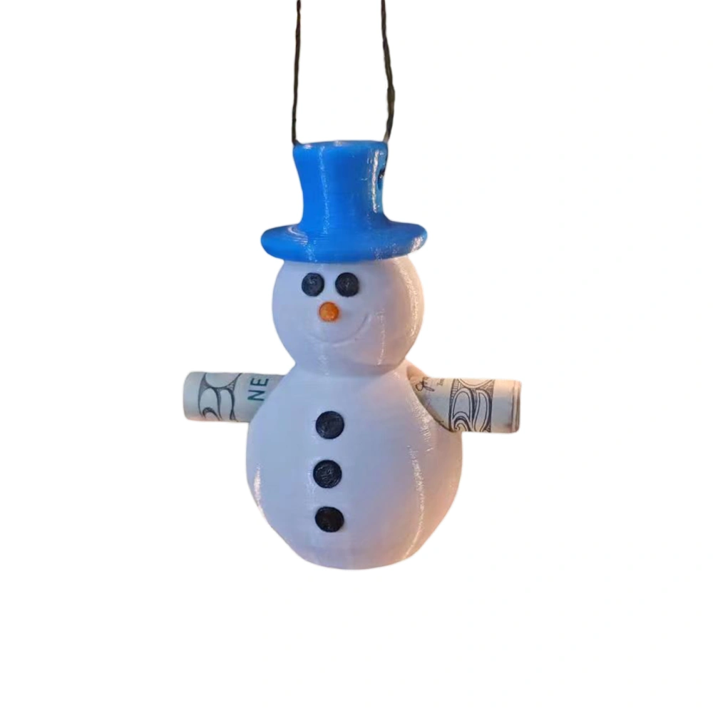 Christmas Tree Ornament, Sock/Snowman Cash Holder Hanging Decor