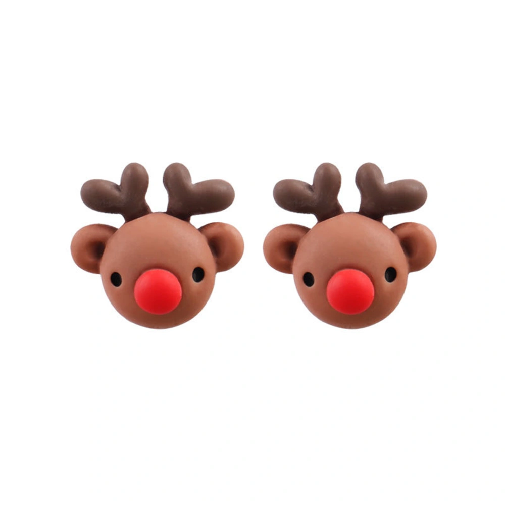 Christmas Earrings for Women Reindeer Stud Earrings Holiday Jewelry