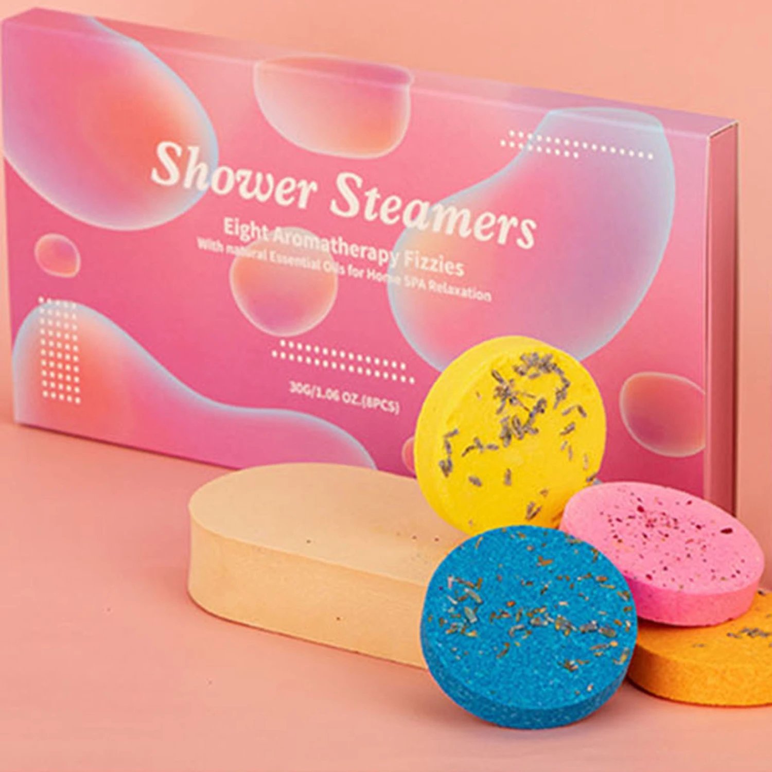 Shower Steamer Aromatherapy 8Pcs Bath Bombs with Essential Oils