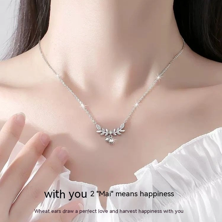 925 Sterling Silver Light Luxury Minority Valentine's Day Gift For Girlfriend Clavicle Chain