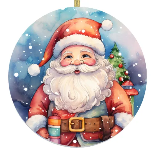 Christmas Ornament with super beautiful Santa Clause