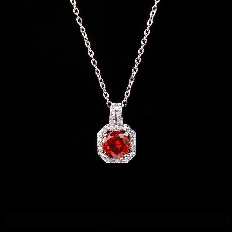 Women's Fashion Square Zircon Pendant Clavicle Chain