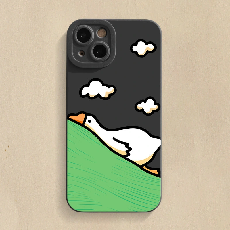 Lying Duck Cartoon Phone Case