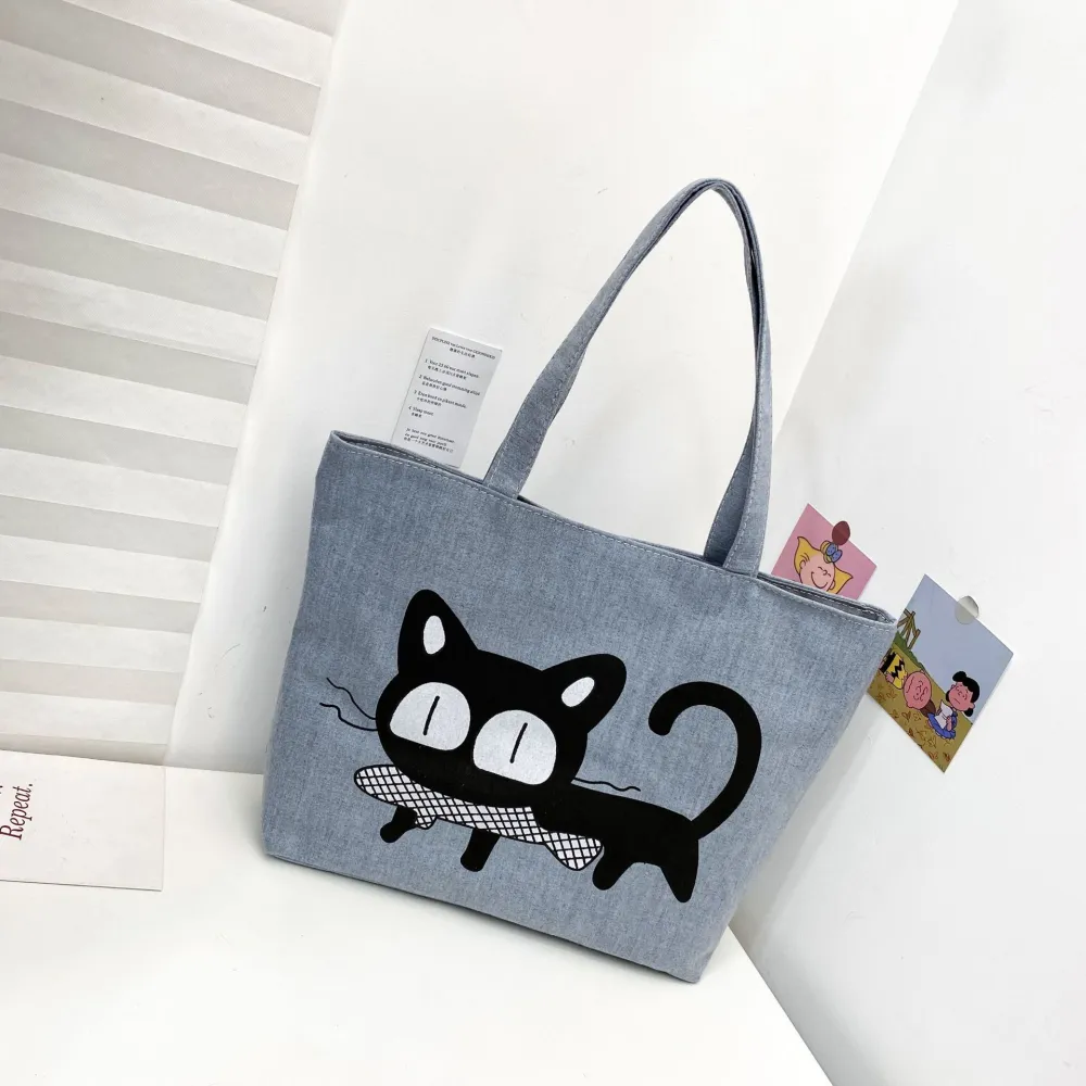 Casual Student Shoulder Tote Shopping Bag