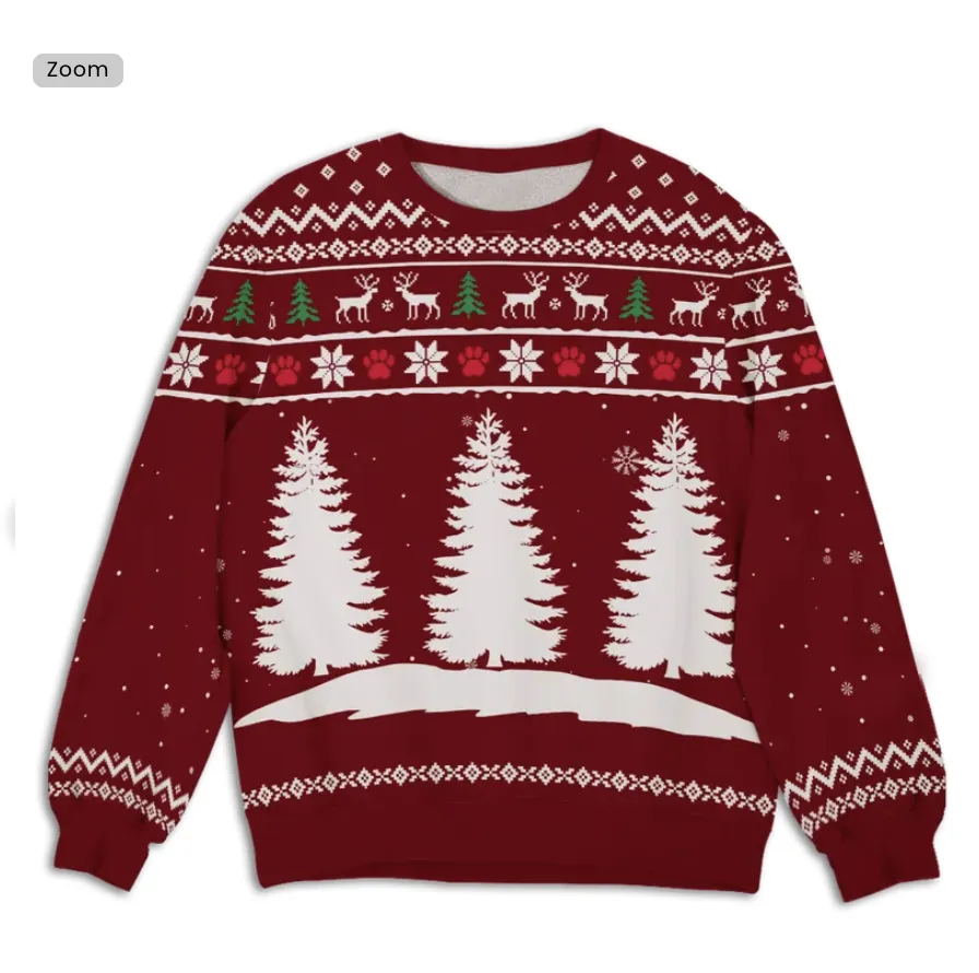 Mens And Womens Long-Sleeve Pullover Customization Sweater