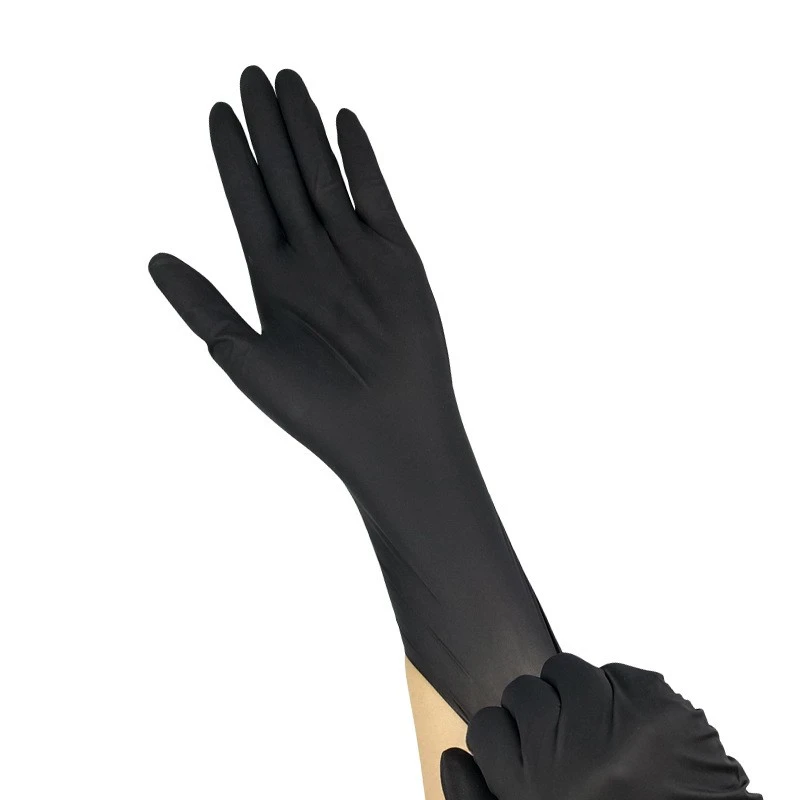 8mil Thick Black Nitrile Gloves