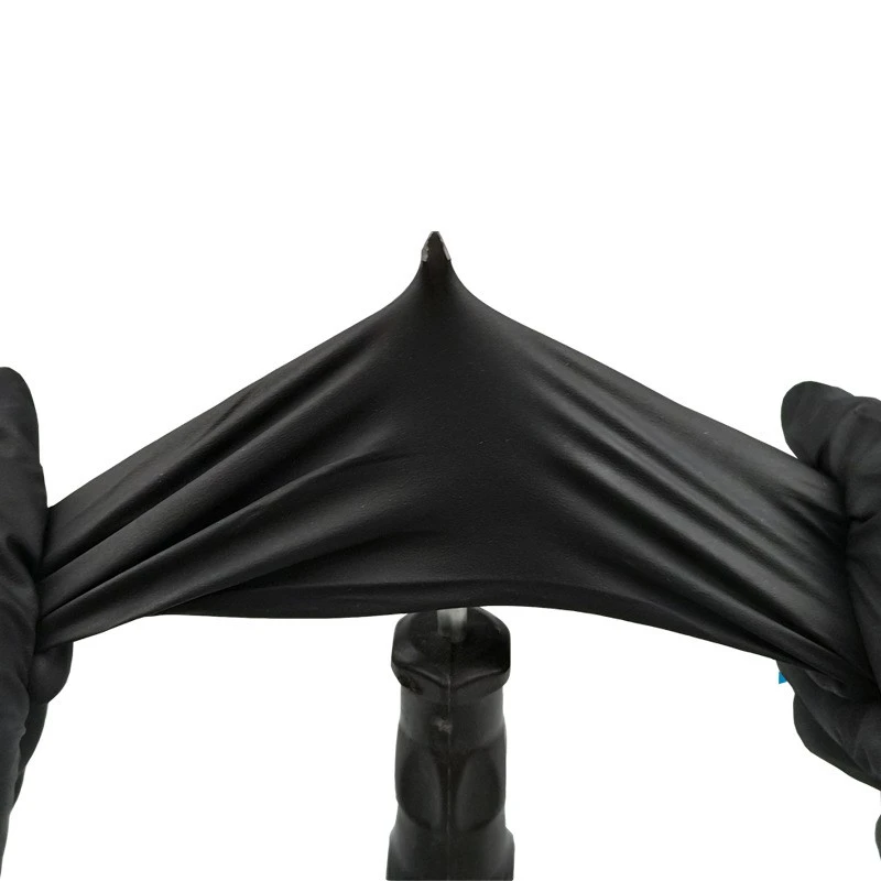 8mil Thick Black Nitrile Gloves