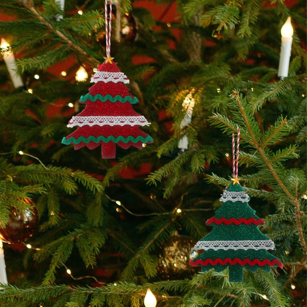 Hand-woven Creative Christmas Tree Crafts Ornaments