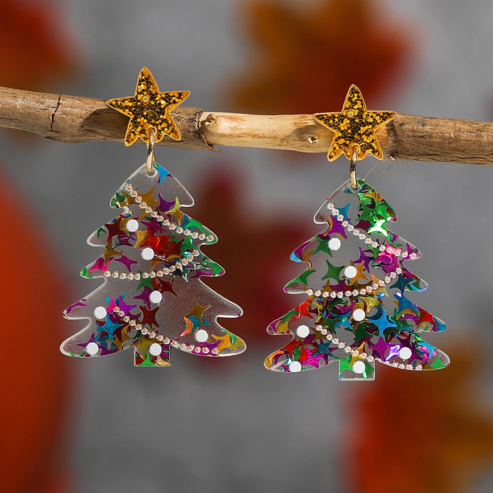 Christmas Sweet Cartoon Design Bell Earrings