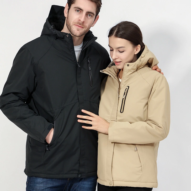 Men's And Women's Outdoor Heating Waterproof Jacket Warm