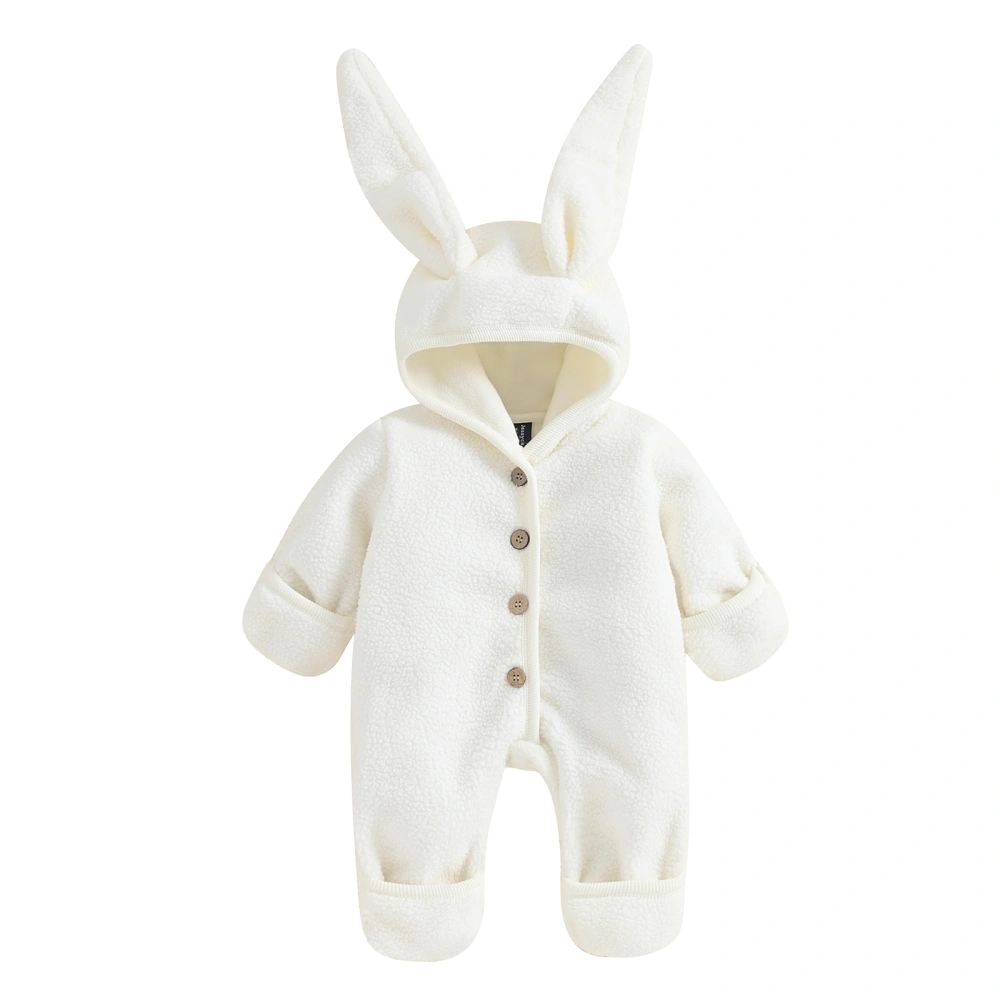 Baby Rabbit Costume Lamb Wool Bunny Ears Costume Cosplay Jumpsuits