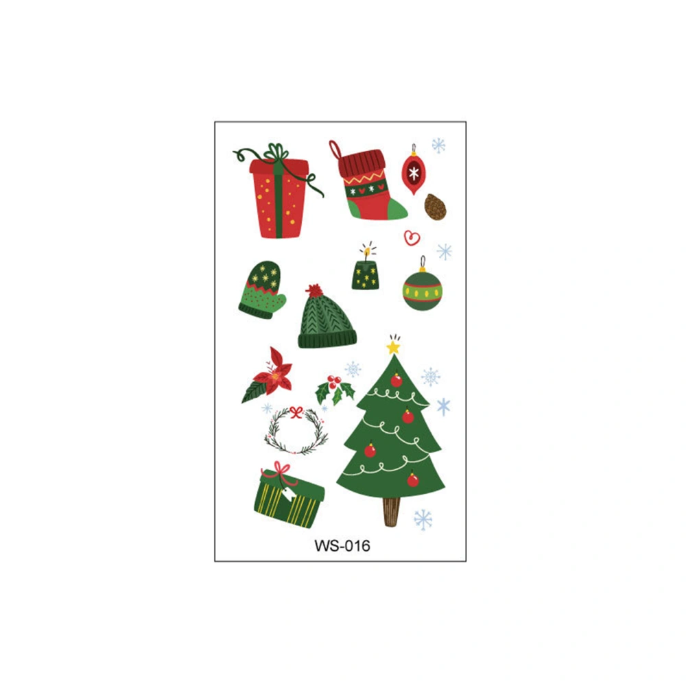 Christmas Themed Temporary Tattoos Gifts for Girls Boys Class Prizes