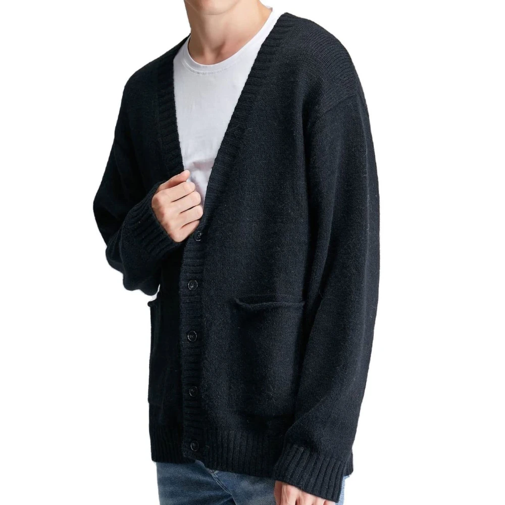 Men Winter Button Sweaters Long Sleeve Cardigan Fall Knitted Jumpers