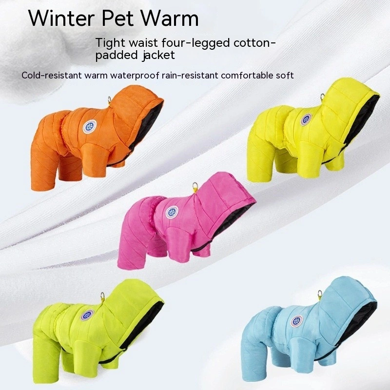 Winter Pet Cotton-padded Clothes Thickening Thermal Windproof Multifunctional