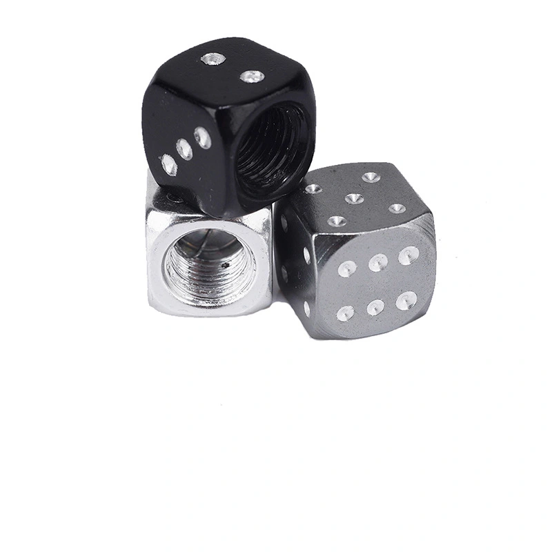 Creative Colorful Dice Tire Aluminum Alloy Valve