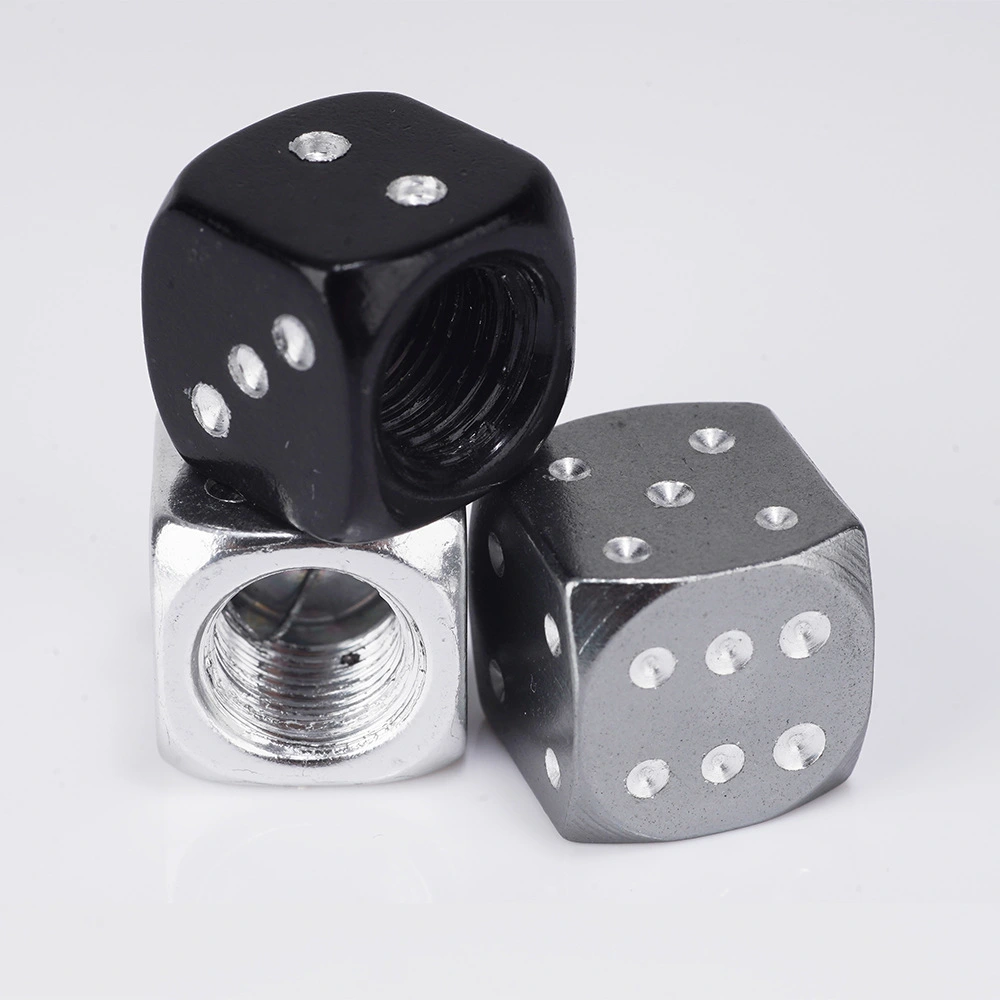 Creative Colorful Dice Tire Aluminum Alloy Valve