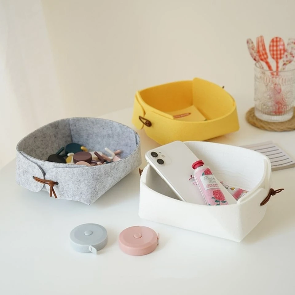 Modern Simple Felt Sundries Storage Basket