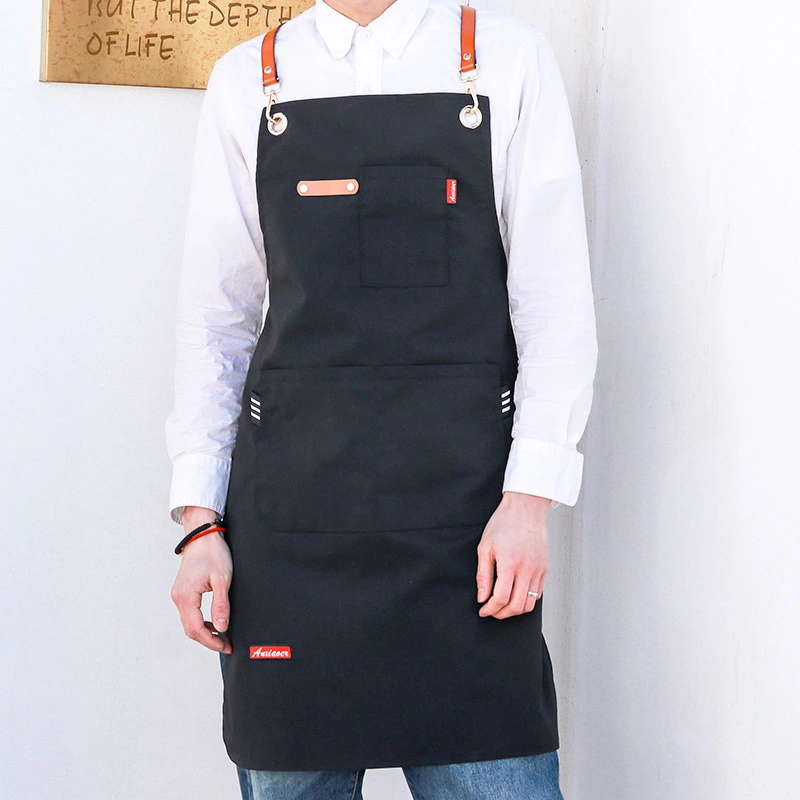 Denim Canvas Apron Restaurant Baking Barber Men's And Women's Work Clothes