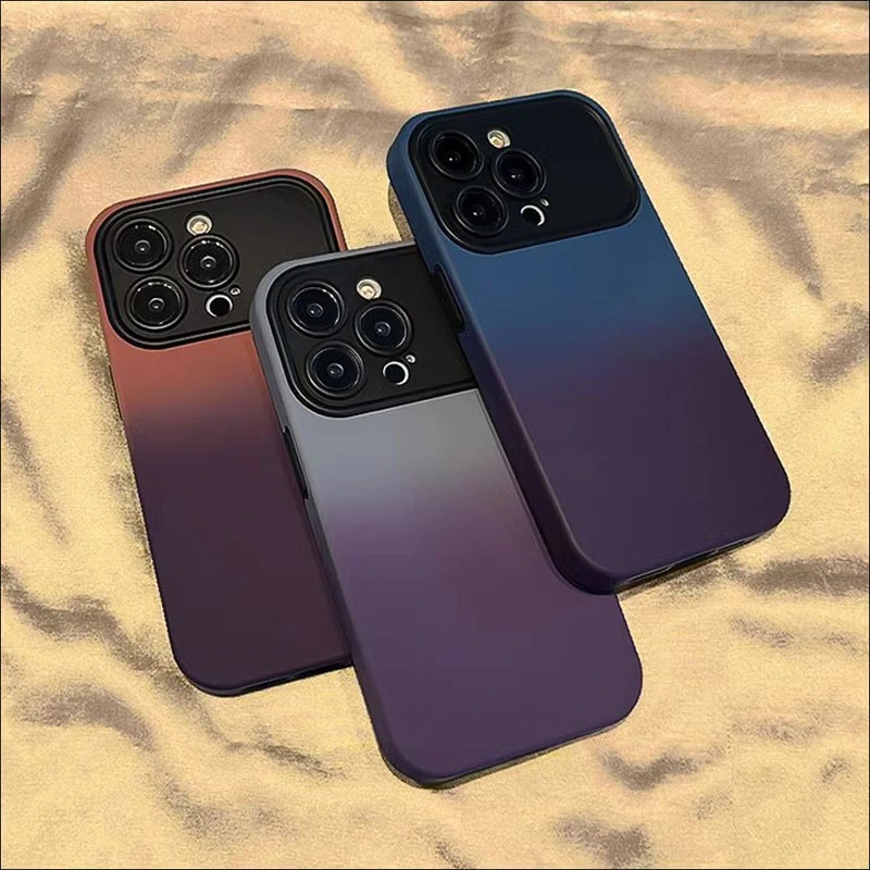 Gradient Large Window Full Lens Phone Case