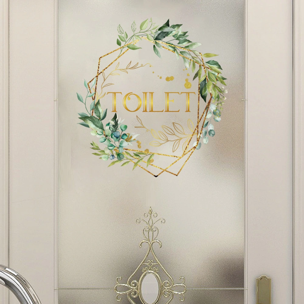 Toilet Creative Decorative Door Stickers