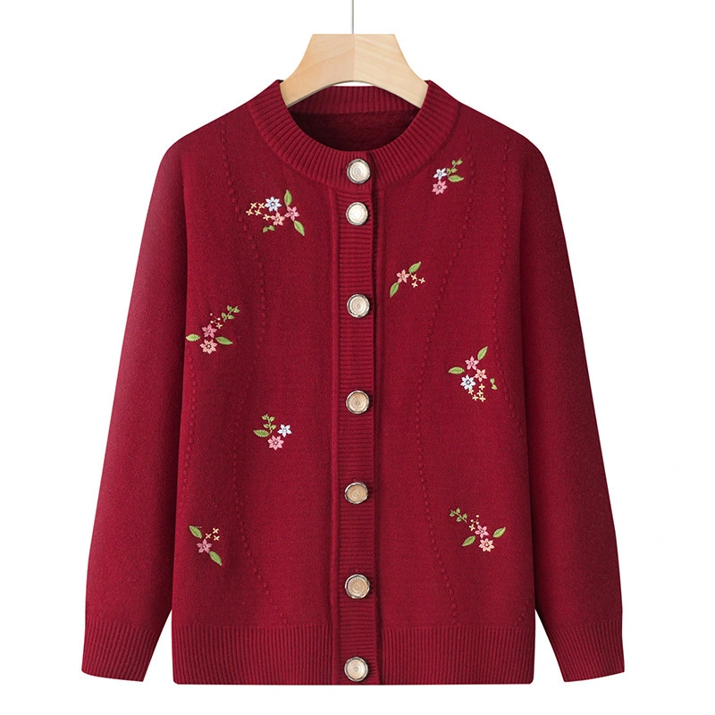 Velvet Padded Sweater Autumn And Winter Elderly