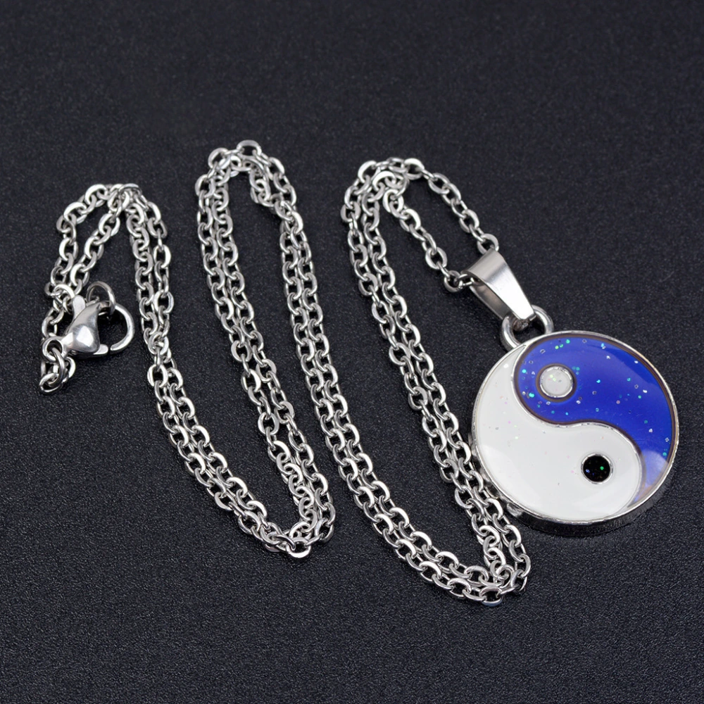 Chinese Style Eight-diagram-shaped Appetizer Temperature-sensitive Mood-changing Necklace