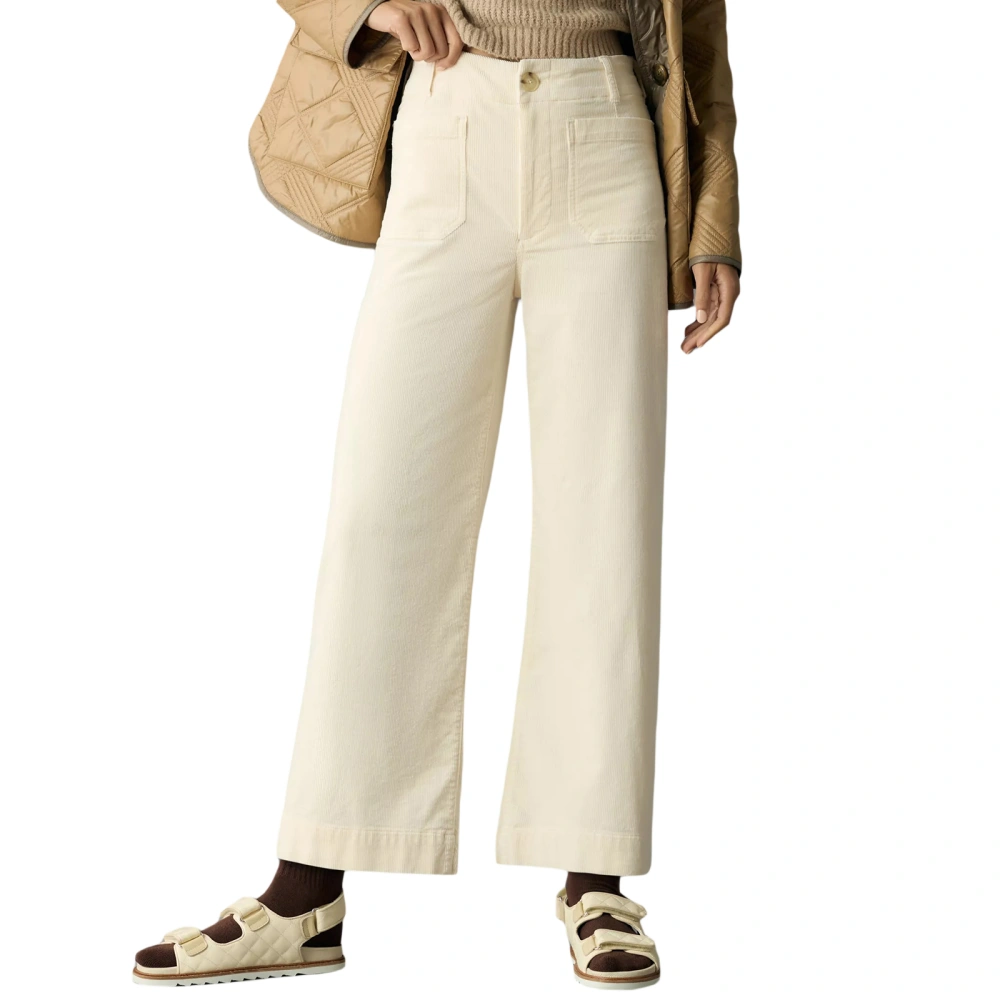 Women Loose Wide Leg Pants Solid Color Casual Trousers with Pockets 